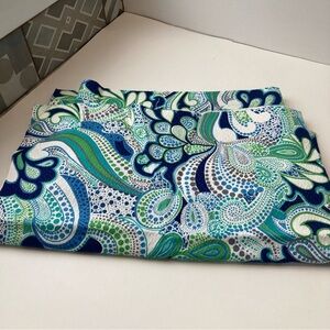 Vibrant Blue and Green Paisley Fabric Sew Craft Art Fun Beach Creative Projects